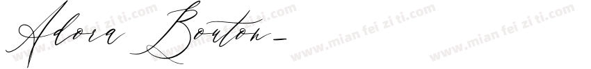 Adora Bouton字体转换
